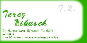 terez mikusch business card